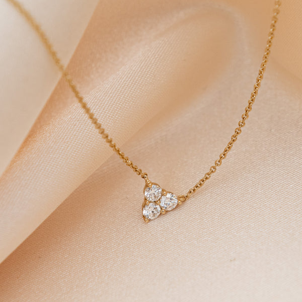 Tri Diamond Necklace