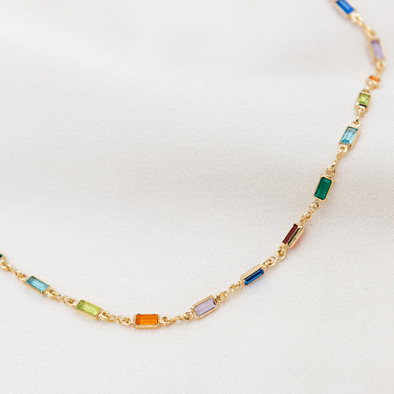 Samantha Multi Colored Stone Necklace