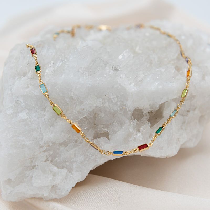 Samantha Multi Colored Stone Necklace